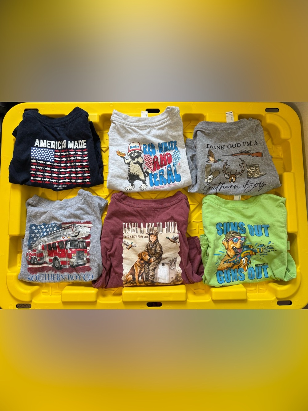 Kids' Short-Sleeve Graphic Tees- 6 Shirt Bundle